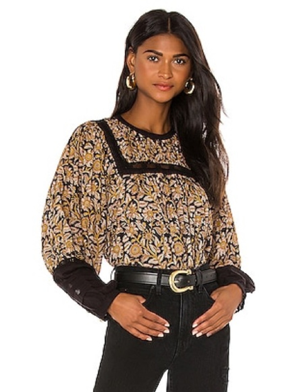 Anthropologie Revolve Cleobella Harley Top Blouse Rajastan Boho Medium Artisan